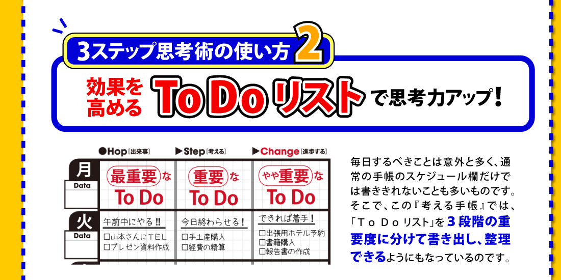 考える力を3ステップで飛躍的に高める毎日思考力アップ